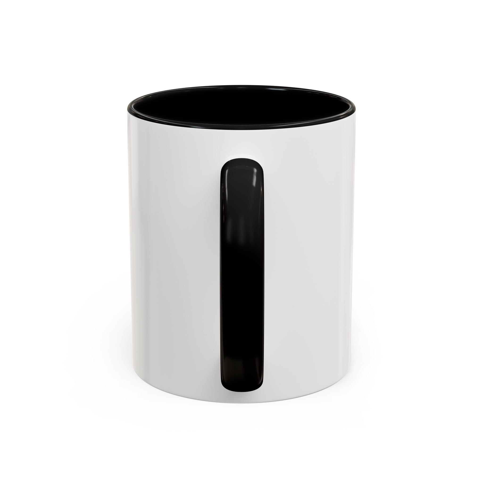 HSSSW Logo Accent Coffee Mug — Retro Striped Black & White 11/15oz