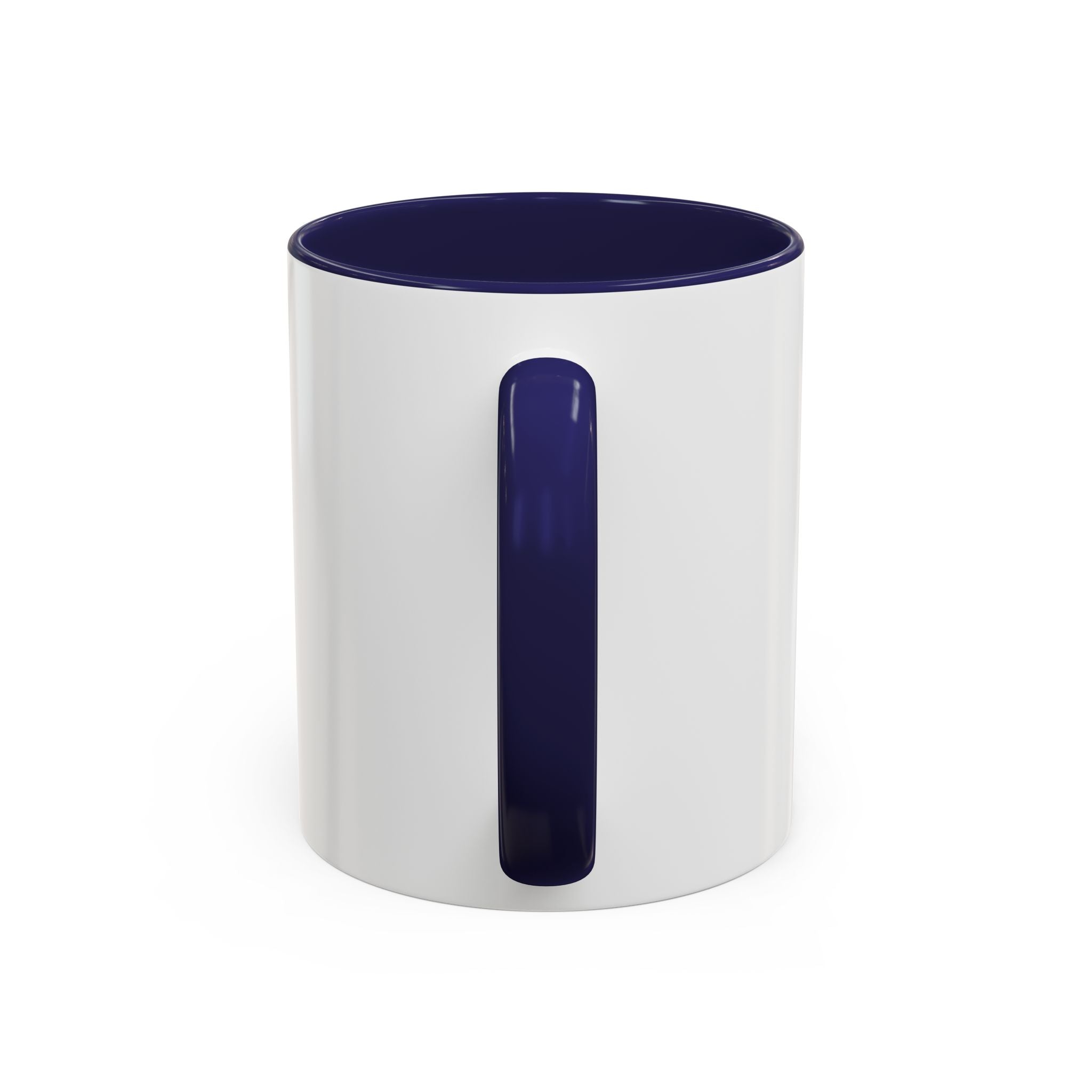 HSSSW Logo Accent Coffee Mug — Retro Striped Black & White 11/15oz