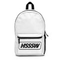 HSSSW Retro Racing Logo Backpack — Sporty Graphic School Bag