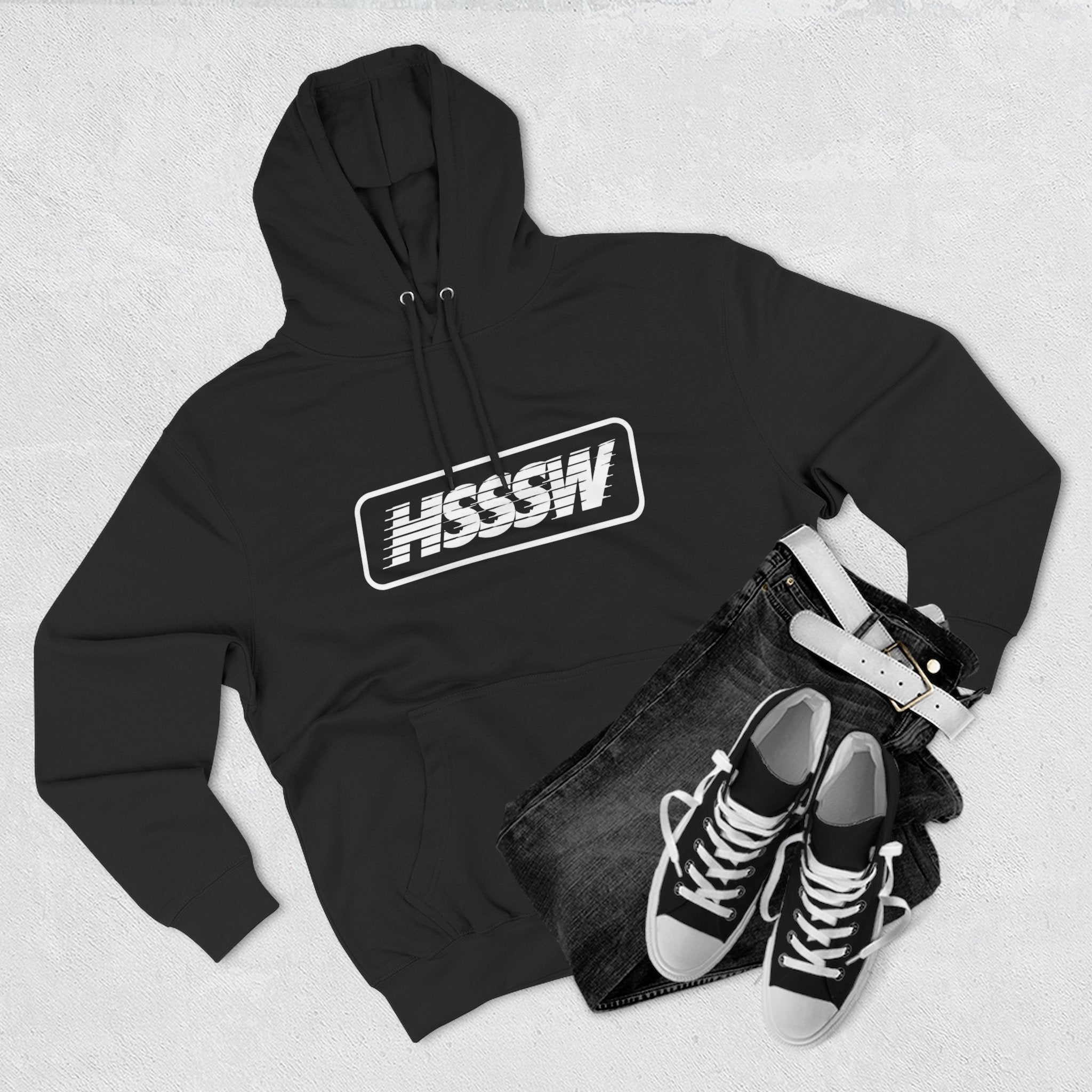 HSSSW Hoodie — Retro Comic Speech Bubble Graphic Hoodie
