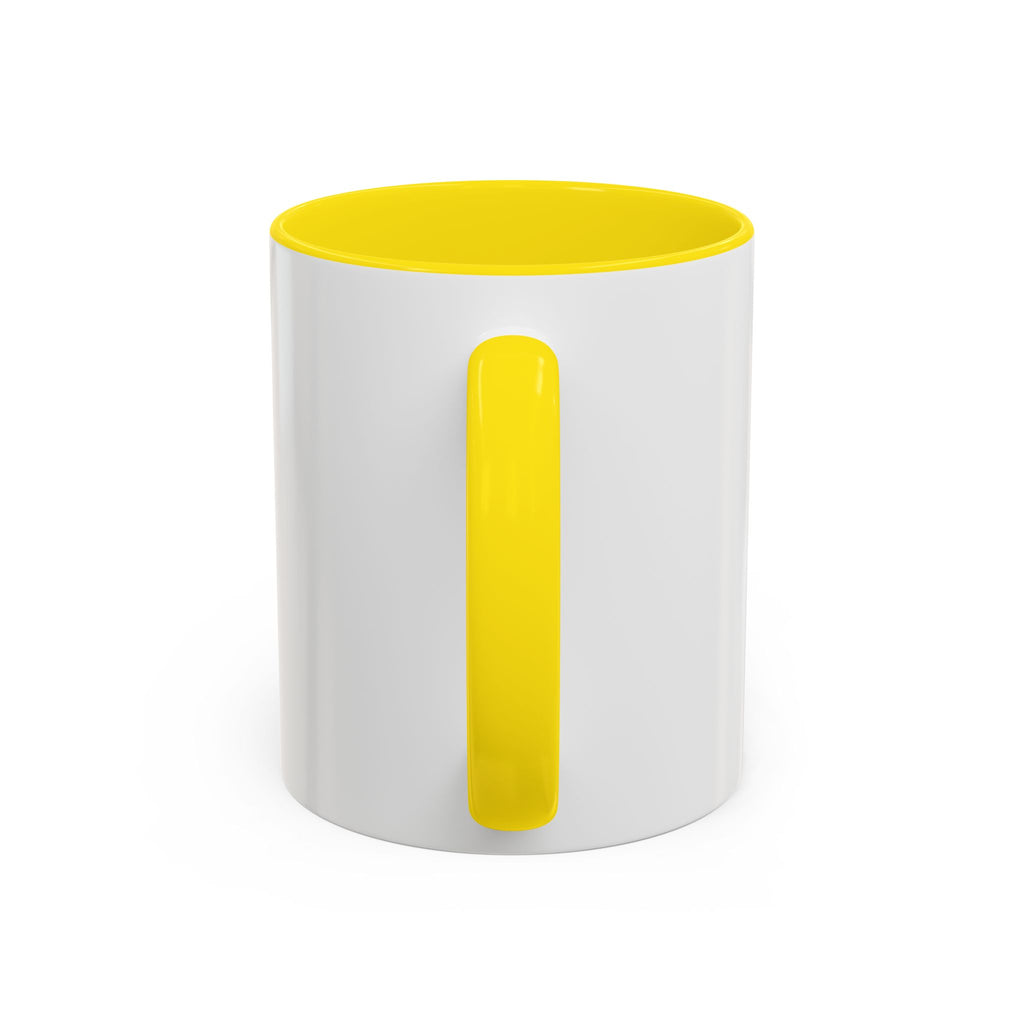 HSSSW Logo Accent Coffee Mug — Retro Striped Black & White 11/15oz